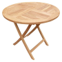 Стол круглый Turin 100, натуральный, тик