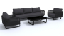 Лаунж зона BELLISA с трехместным диваном - антрацит